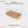 DWB190.90 Hộp Giấy Chữ Nhật Nâu 190x90 Nắp PET | Khôi Thịnh