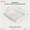 DWW205.150 Hộp Giấy Chữ Nhật Trắng 205.150 Nắp PET | Khôi Thịnh