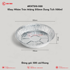 KNT212-1100 Khay Nhôm Tròn Miệng 212mm Dung Tích 1100ml | Khôi Thịnh