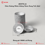  KNT72-42 Chén Nướng Nhôm Miệng 72mm Dung Tích 42ml 
