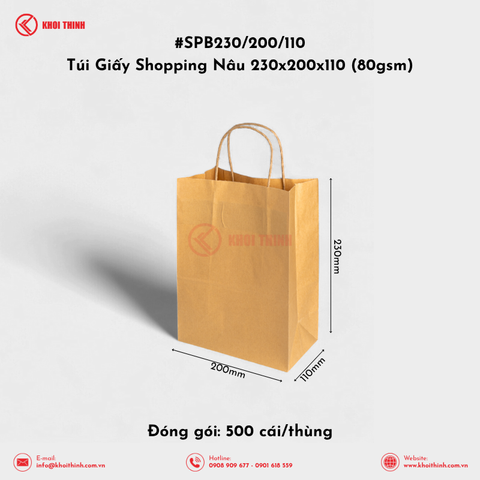 Túi Giấy Shopping Và Túi Đáy Vuông