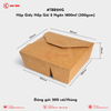 TBB2NG Hộp Giấy Nắp Gài 2 Ngăn 1800ml (300gsm) | Khôi Thịnh