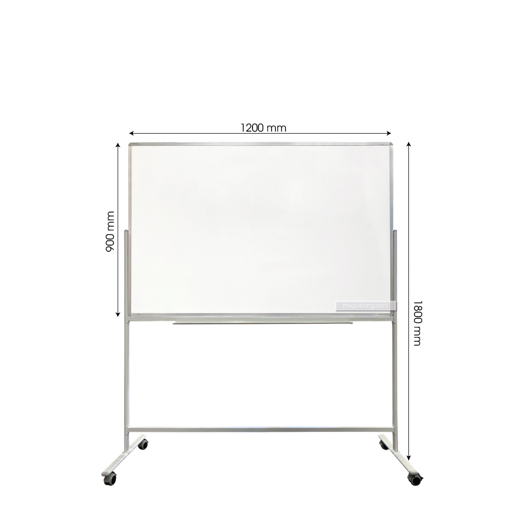 Bảng từ trắng viết bút lông có chân di động 1 hoặc 2 mặt