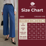  K830 Quần jean nữ ống suông, co giãn cạp cao tôn dáng Kenosho 