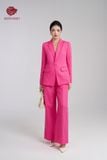  Set đồ gồm Áo  blazer hồng và quần vải thô cao cấp - K805, K806 