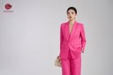  Set đồ gồm Áo  blazer hồng và quần vải thô cao cấp - K805, K806 