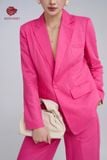  Set đồ gồm Áo  blazer hồng và quần vải thô cao cấp - K805, K806 