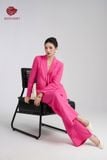  Set đồ gồm Áo  blazer hồng và quần vải thô cao cấp - K805, K806 