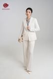  Set Suit Linen trắng cao cấp 