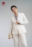  Set Suit Linen trắng cao cấp 