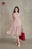  K839 Váy tơ hoa Tulip màu hồng pastel phối lót cotton 100%. 