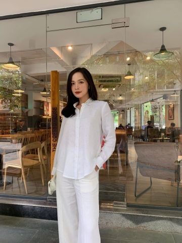 Áo Sơ Mi Linen Nữ Cao Cấp K432 – Thiết Kế Basic, Thanh Lịch, Thoáng Mát | Kenosho