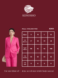  Set đồ gồm Áo  blazer hồng và quần vải thô cao cấp - K805, K806 