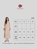  K487 - Váy suông dài cổ V chất liệu Rayon mướt da 