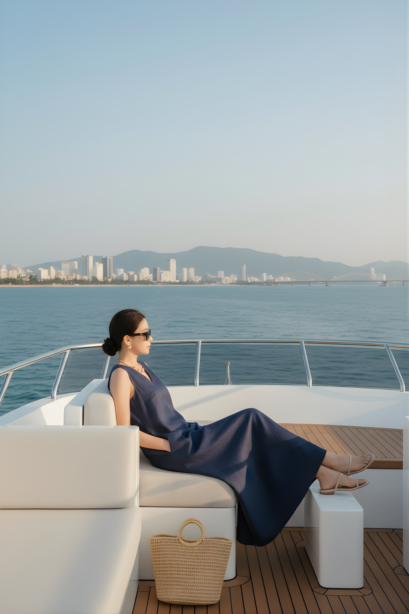  K487 - Váy suông cổ V 