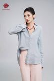  K634 - Áo sơ mi linen màu xanh Pastel | Kenosho 