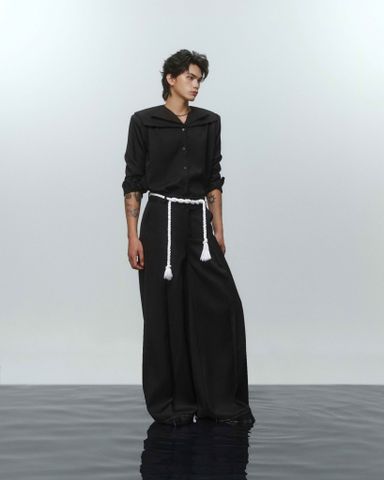  ÁO SƠ MI TIME ĐEN 