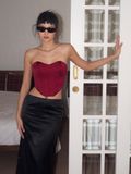  CHÂN VÁY DÀI SATIN STRAING BLACK MUNG1 