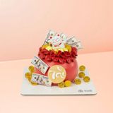  [Pre - Order] Bánh Kem Thần Tài - Mèo Tài Lộc Đỏ 