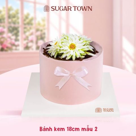  Bánh Kem Hoa Thạch Thảo size 12cm 