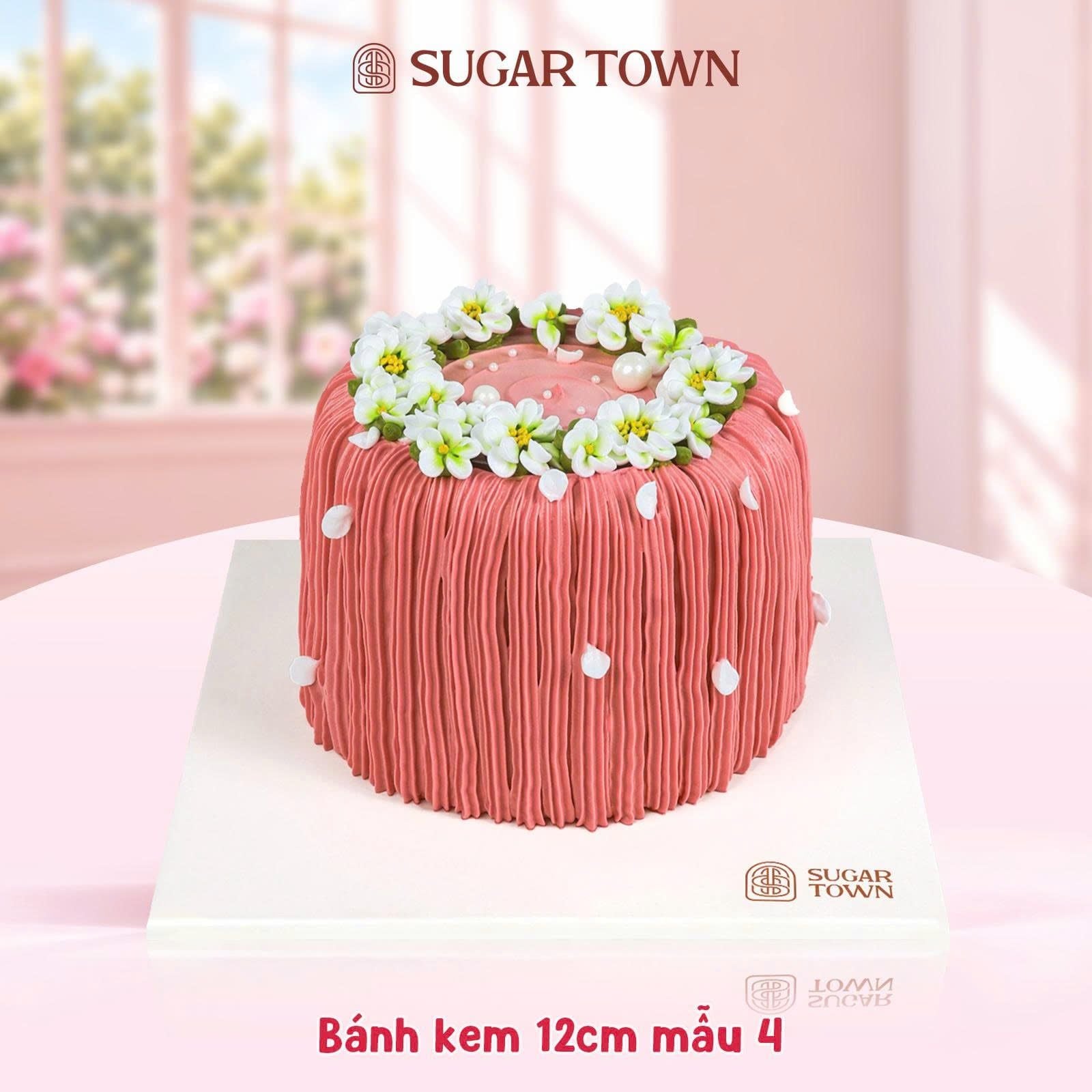  Bánh Kem Hoa Cúc Họa Mi size 12cm 