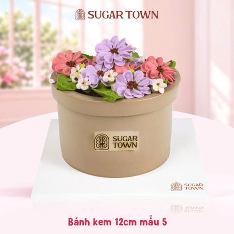  Bánh Kem Hoa Lavender size 12cm 