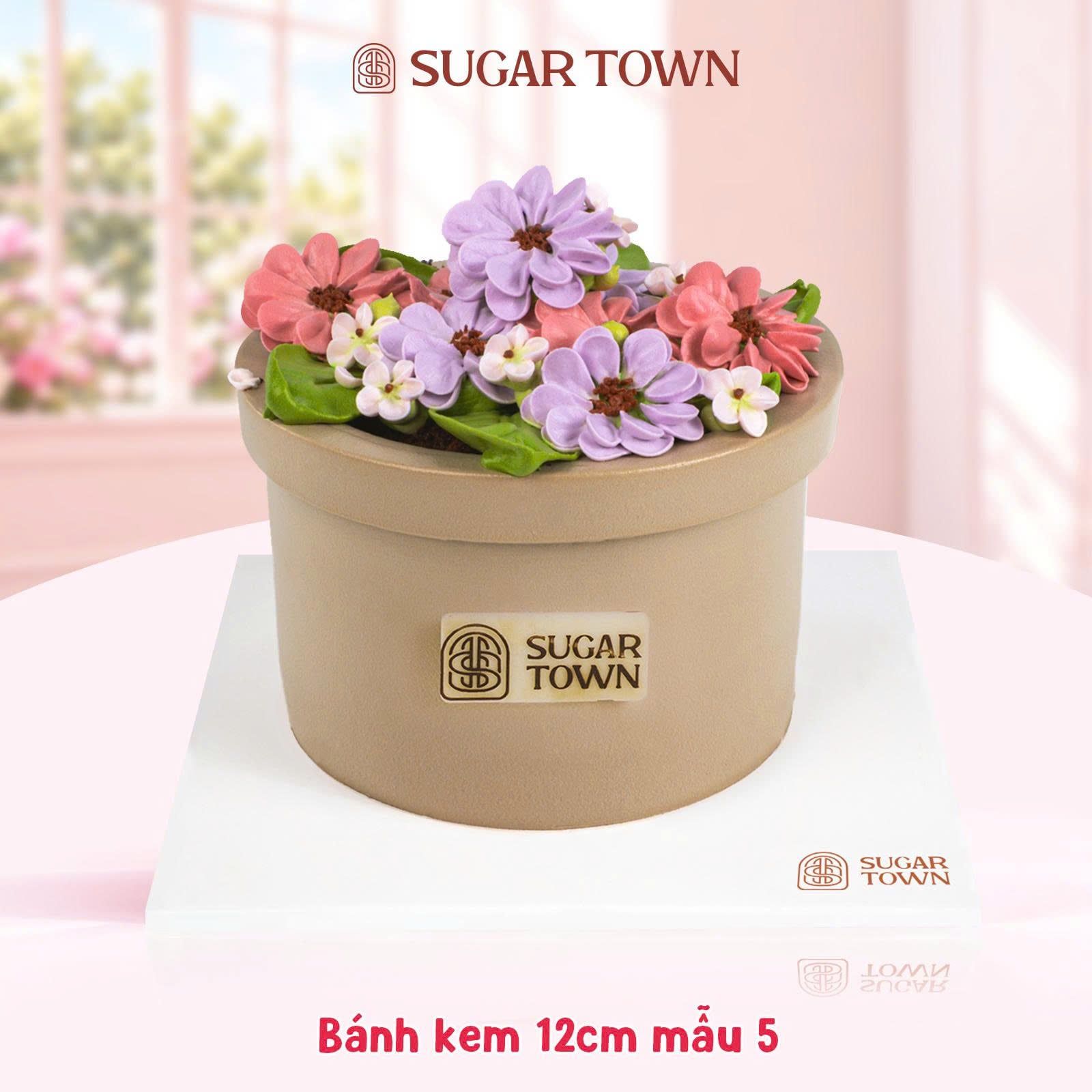  Bánh Kem Hoa Lavender size 12cm 