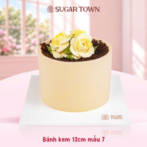  Bánh Kem Hoa Hồng Phấn size 12cm 