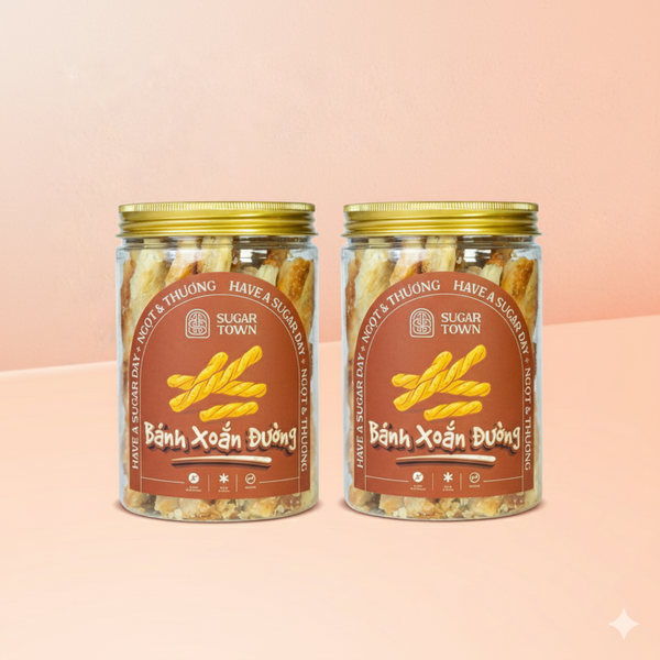  Combo 2 hũ bánh xoắn đường 170g 