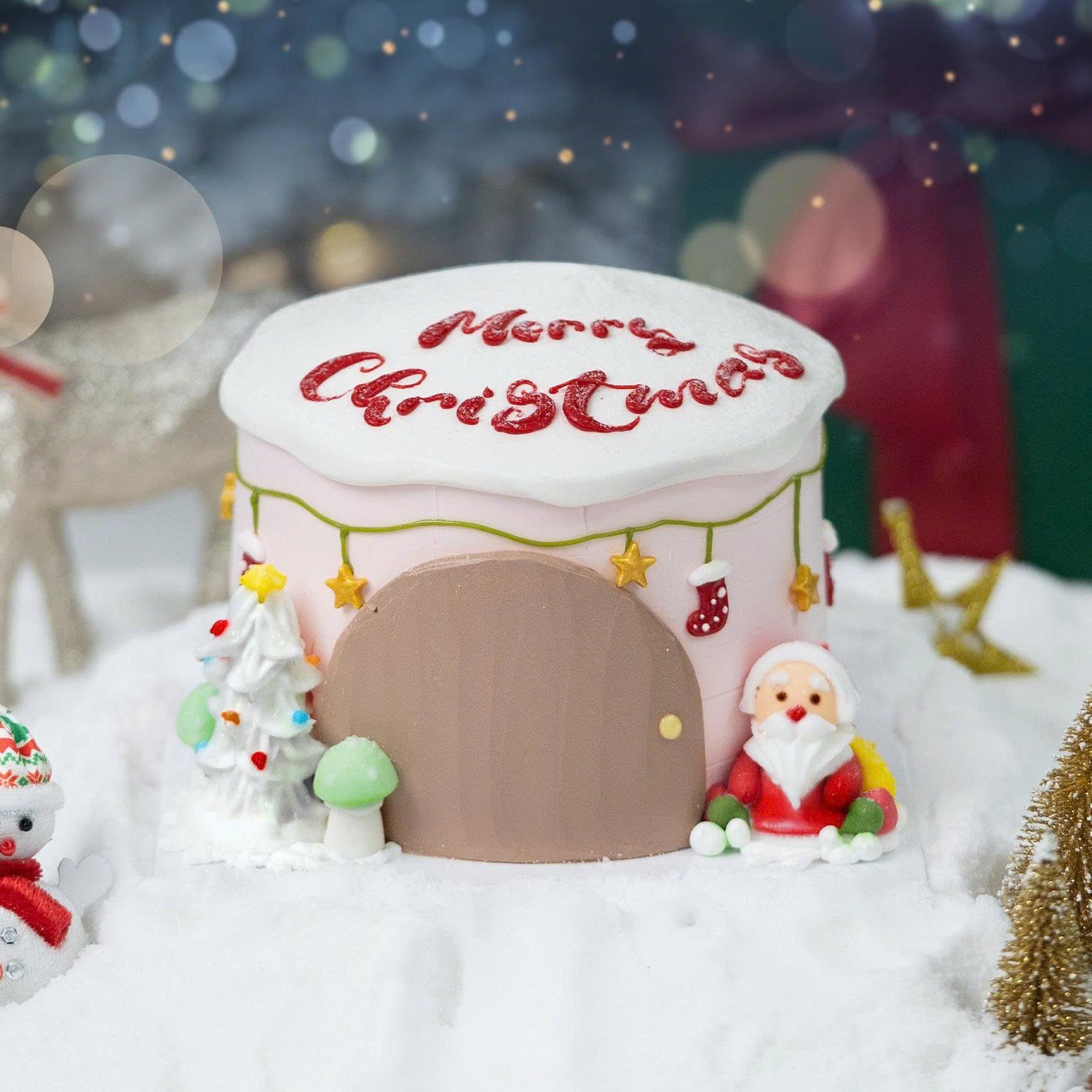  Bánh kem Noel Túp Lều Tuyết Nhỏ 12cm 