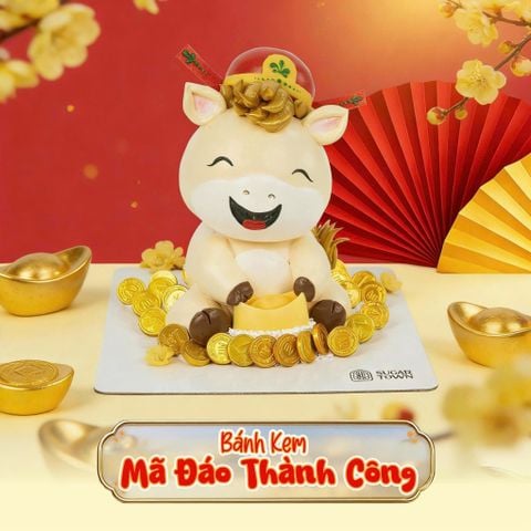 Bánh Kem Thần Tài - Mã Đáo Thành Công