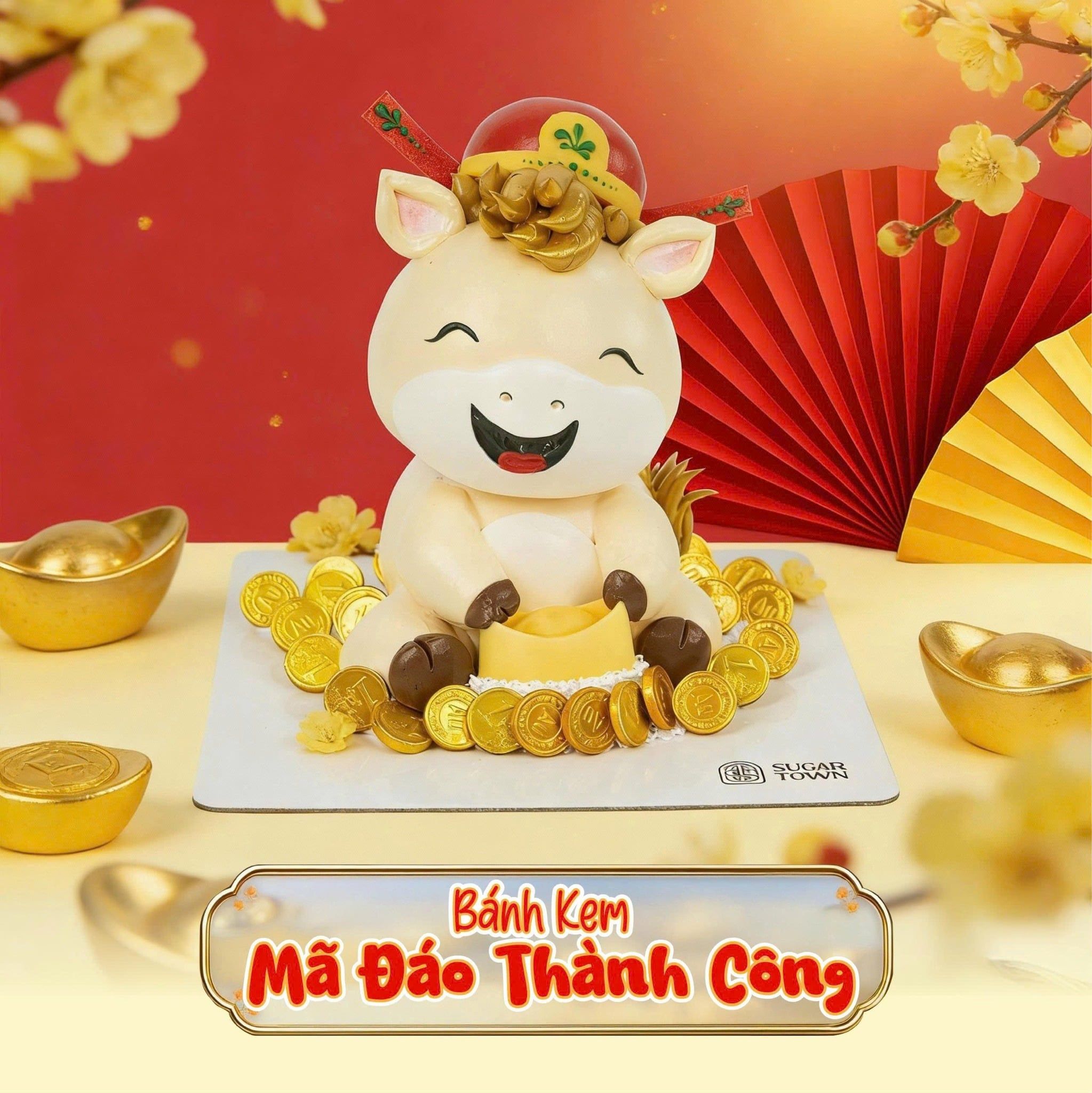 [Pre - Order] Bánh Kem Thần Tài - Mã Đáo Thành Công 
