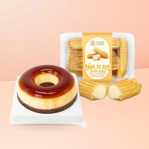  Combo 01 bánh Su Kem & 01 Flan Gato 