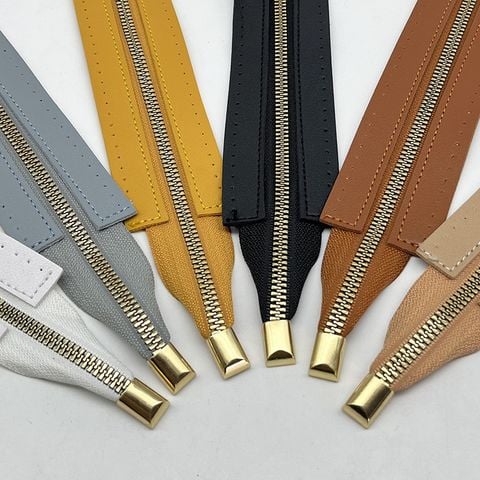 Dây Khóa Kéo/Dây Kéo Khóa Túi/Khóa Kéo Kim loại/Dây Kéo/Zipper/ Zipper Pullers Slider For Leather Bags Wallet FS Nhựa Gỉa Đồng Dùng Củ Răng Sắt Phụ Kiện Làm Ba Lô Túi Xách - Răng Hun Đen