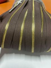 Dây Khóa Kéo/Dây Kéo Khóa Túi/Khóa Kéo Kim loại/Dây Kéo/Zipper/ Zipper Pullers Slider For Leather Bags Wallet Màu Đen SH Răng 5 Kim Loại Bản 32mm Hợp Kim Không Gỉ, Dây Khóa Kéo Hai Chiều, Phụ Kiện Làm Ba Lô Túi Xách Hàng Cao Cấp - Răng Vàng