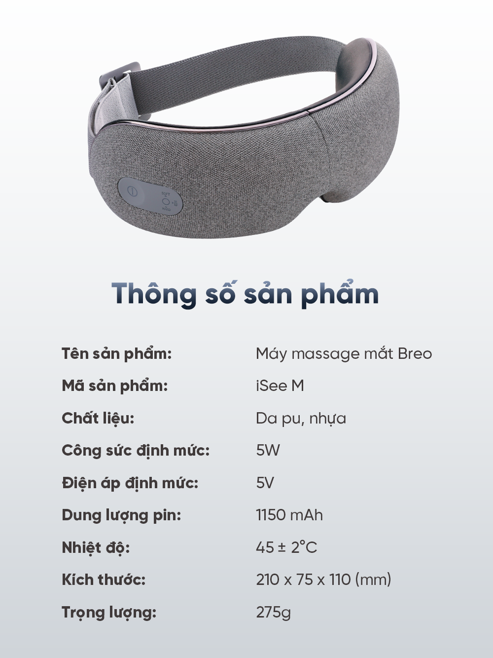  Máy Massage Mắt Breo iSeeM 