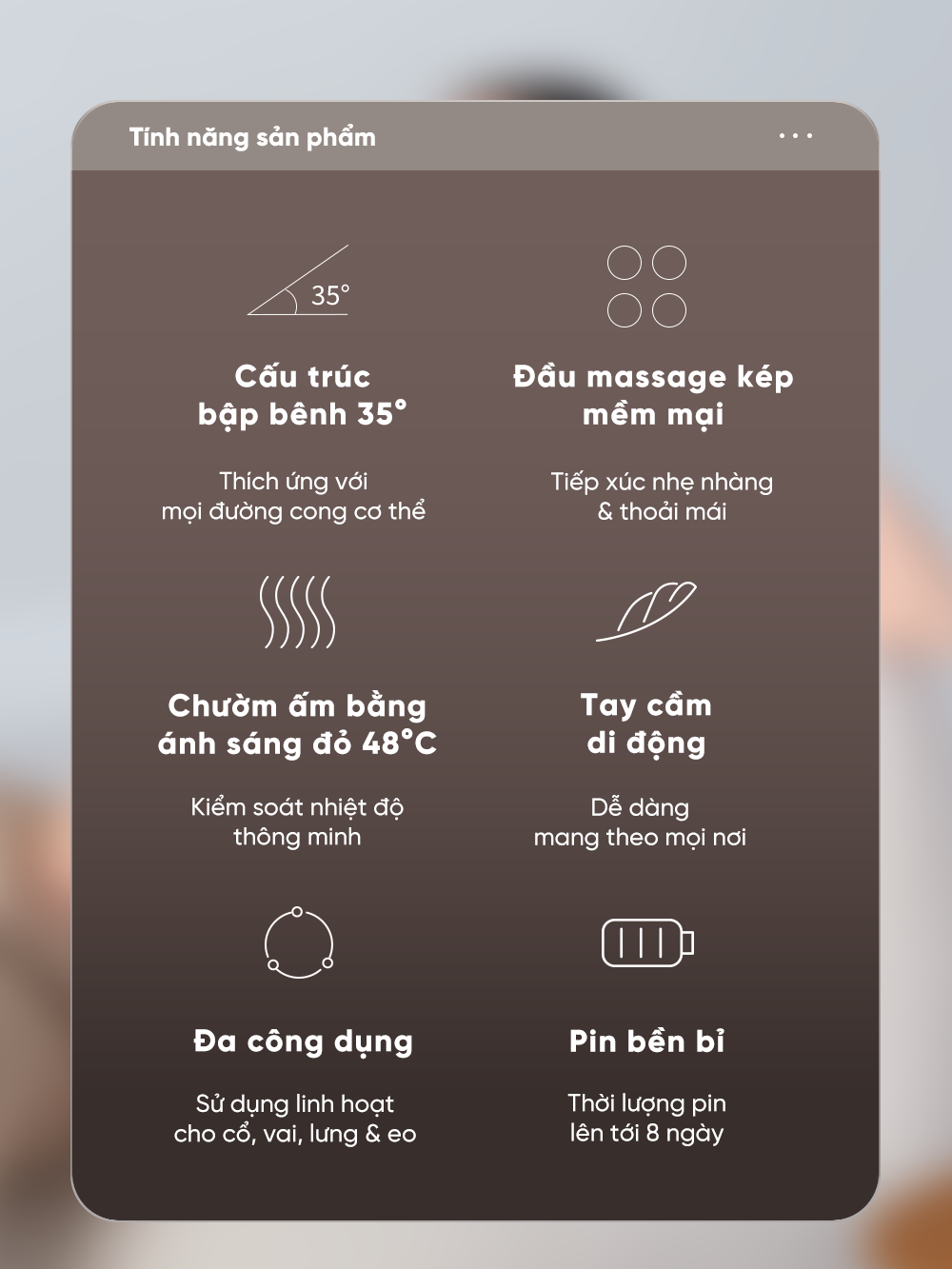  Gối Massage Breo Back Lite 