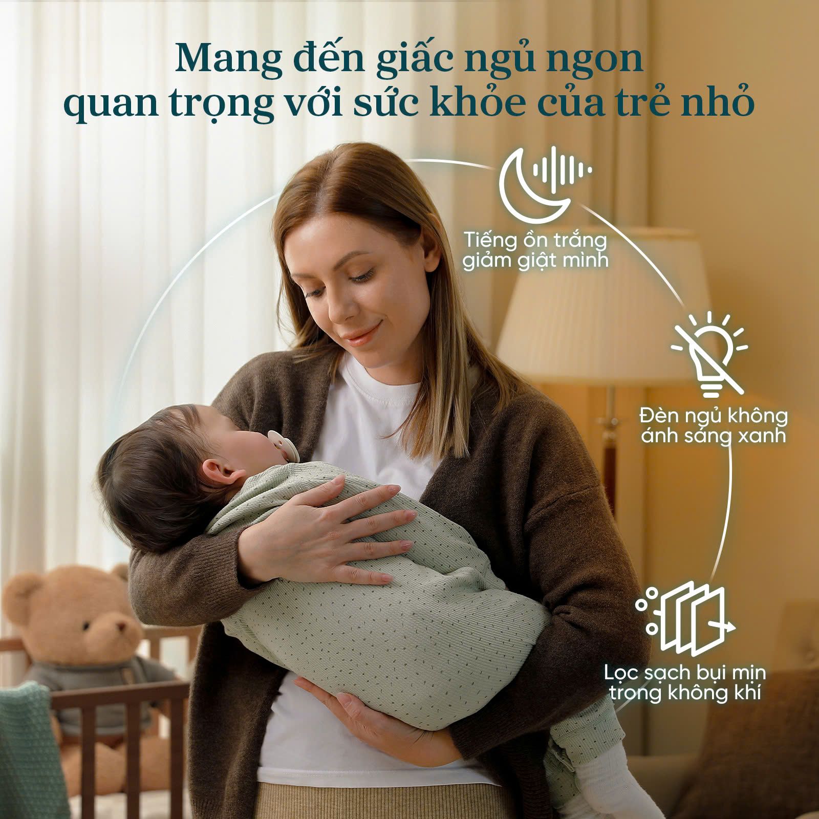  Máy Lọc Không Khí Cho Trẻ Sơ Sinh Levoit Sprout 