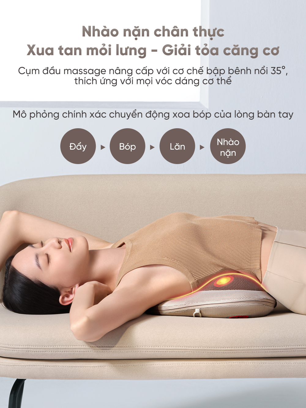  Gối Massage Breo Back Lite 