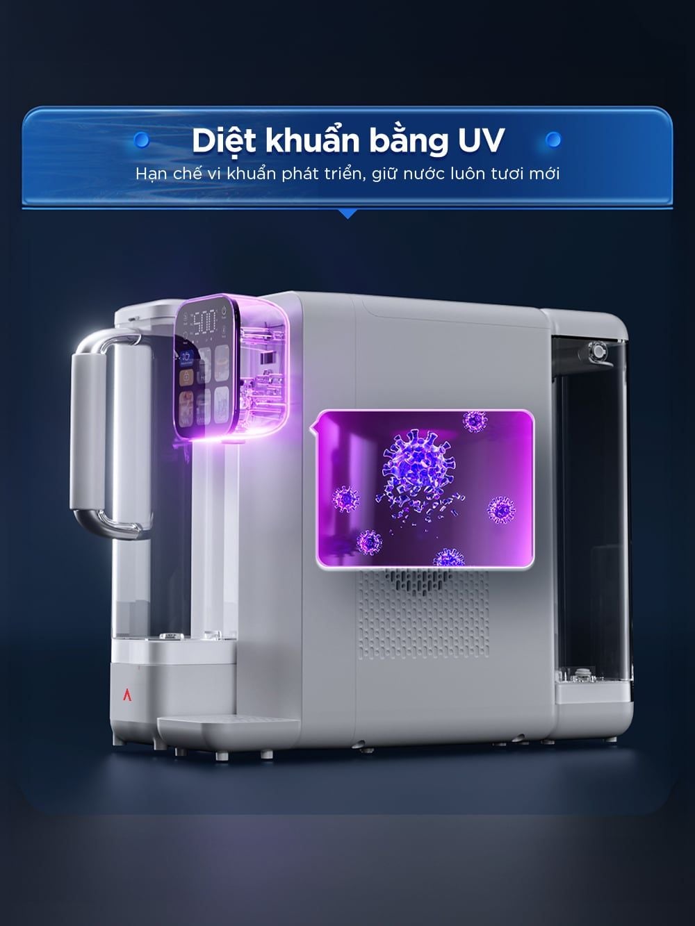  Máy lọc nước bù khoáng nóng & lạnh để bàn ANJIER T4 