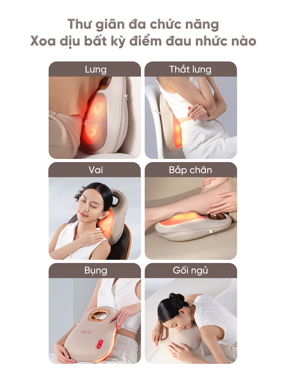  Gối Massage Breo Back Lite 
