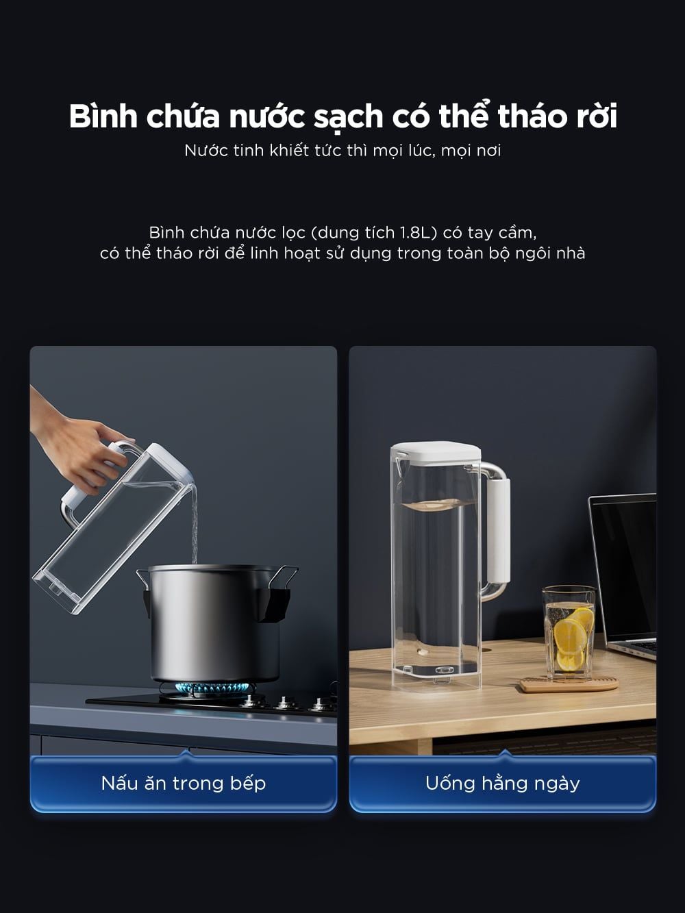  Máy lọc nước bù khoáng nóng & lạnh để bàn ANJIER T4 