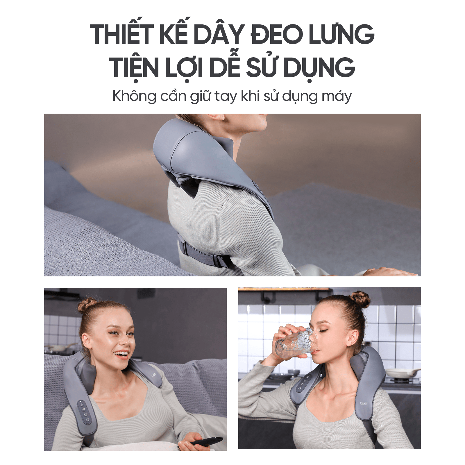  Máy Massage Cổ Vai Gáy Breo N5 Mini 