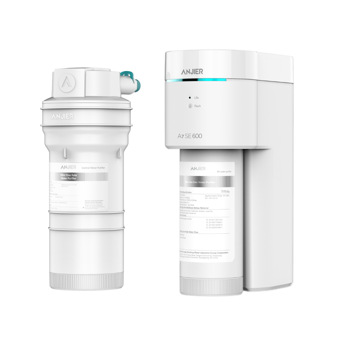  Máy lọc nước âm tủ bếp uống & rửa ANJIER A7 SE 