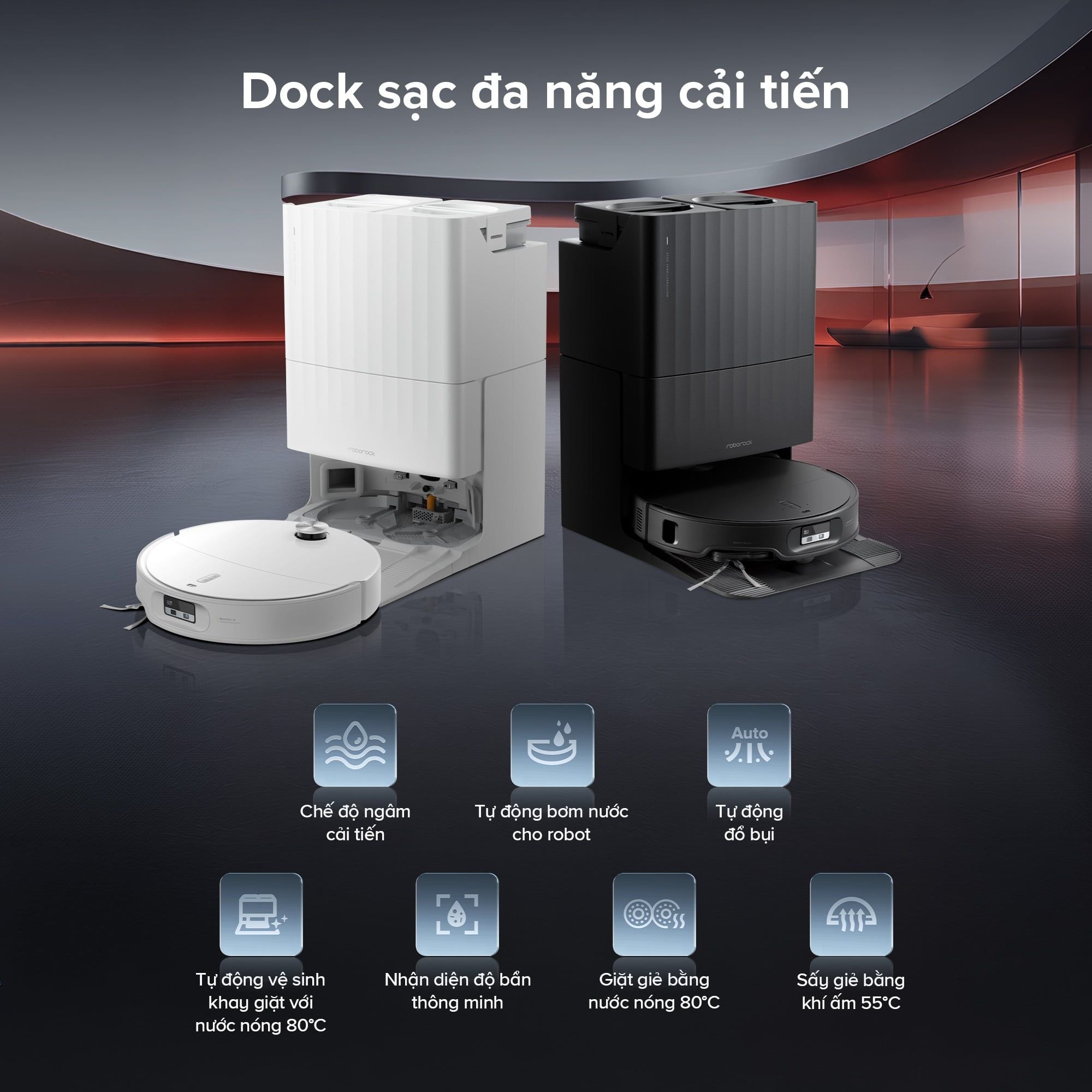  Robot Hút Bụi Lau Nhà Roborock Qrevo Edge 2 