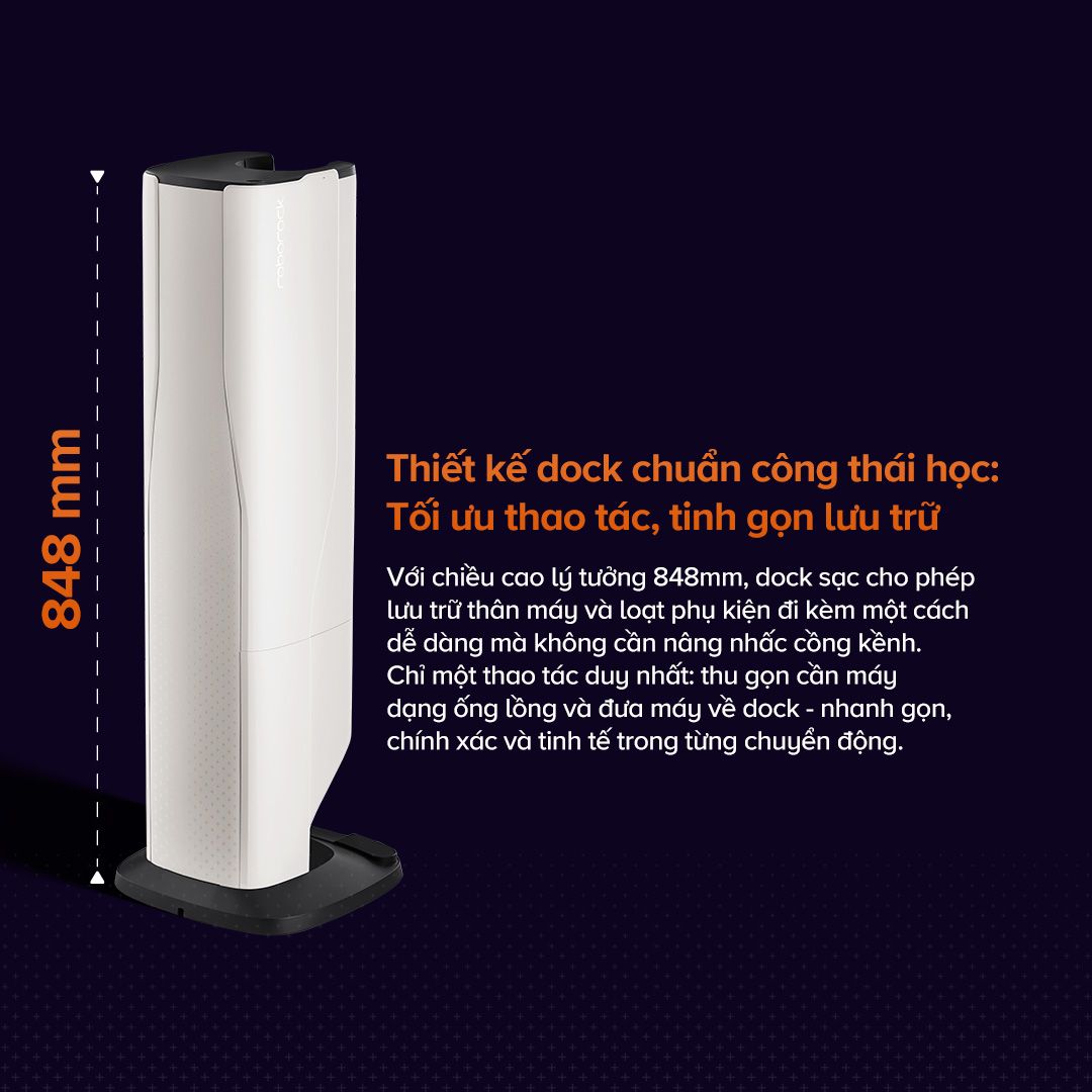  Máy Hút Bụi Cầm Tay Không Dây Roborock H60 Hub Pro 