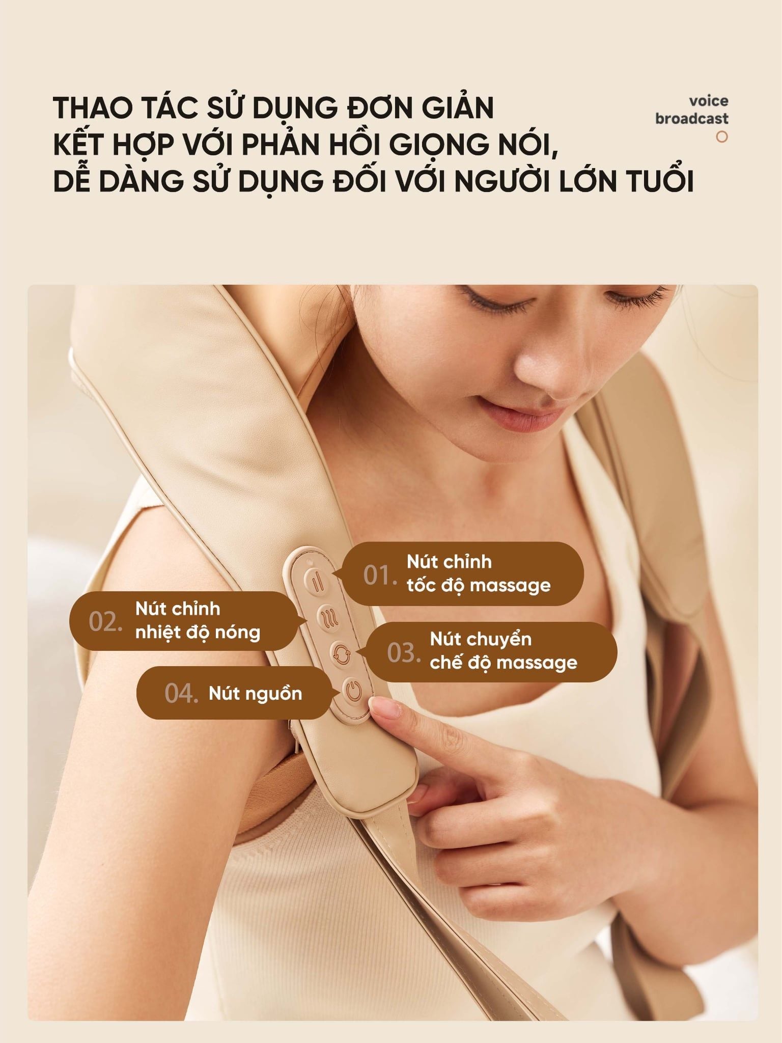  Máy massage cổ vai gáy Breo N5 Mini Pro 
