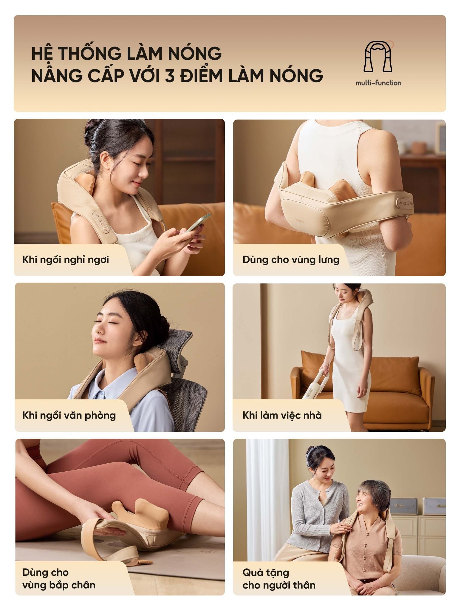  Máy massage cổ vai gáy Breo N5 Mini Pro 