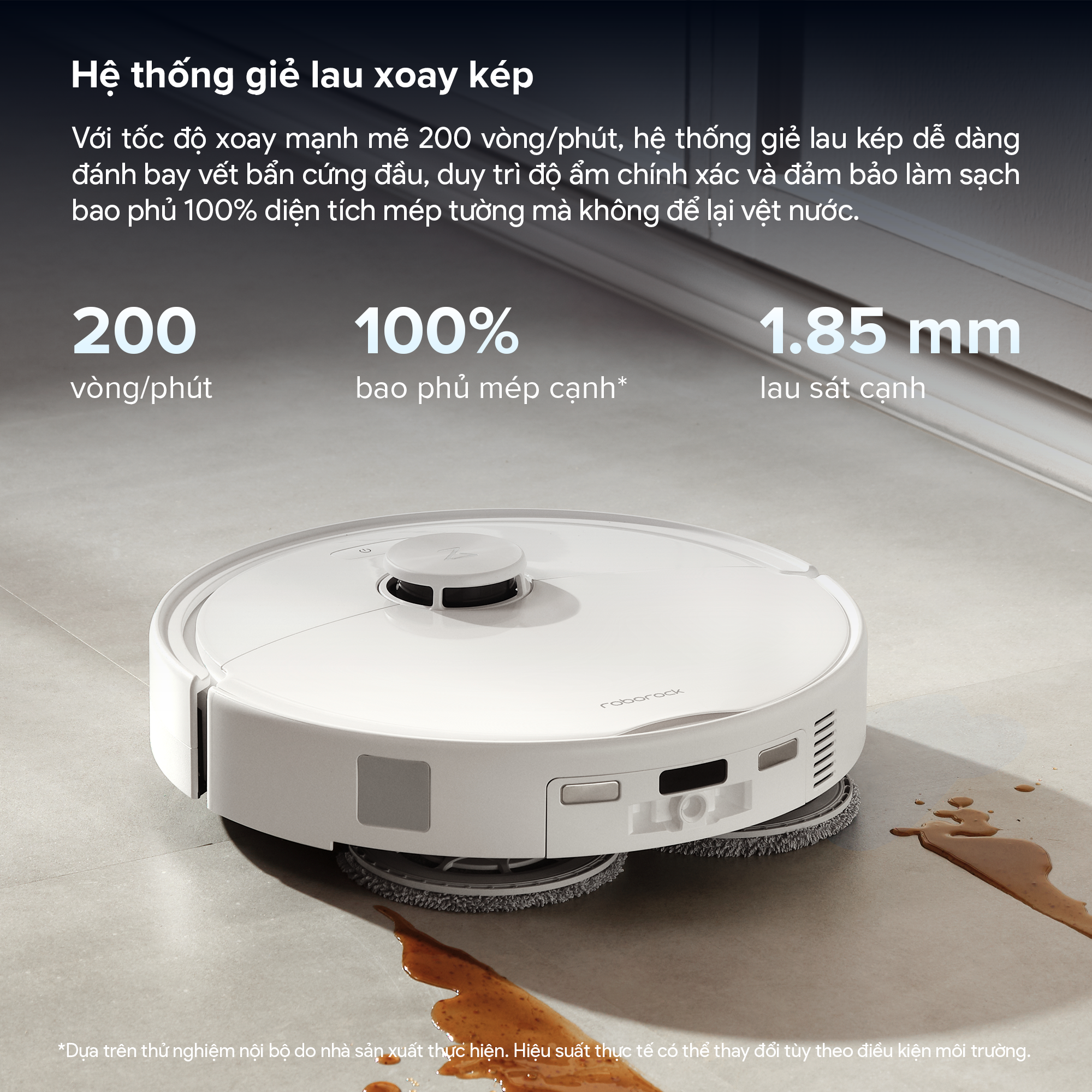  Robot Hút Bụi Lau Nhà Roborock Qrevo 2 Pro 