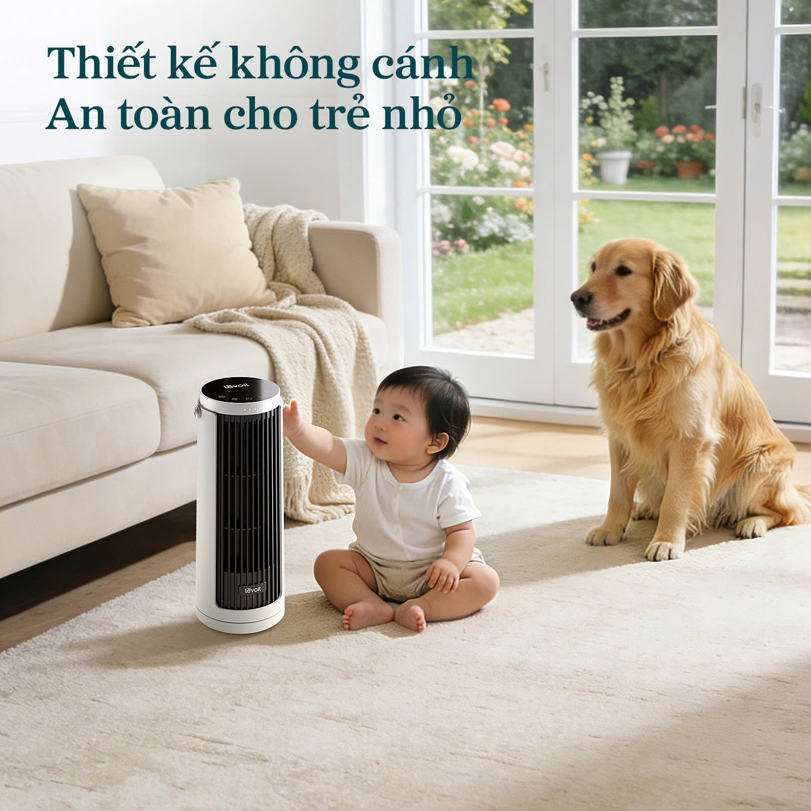  Quạt Tháp Thông Minh Levoit Windi Mini 